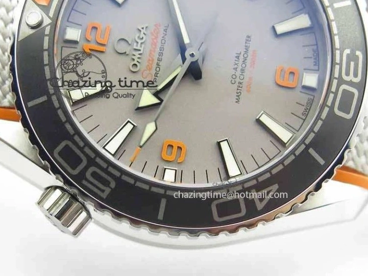 0326 Planet Ocean 2016 43.5mm SS OM 1:1 Best Edition Gray Dial On Nylon Strap A DailyWear 8166